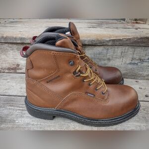 Redwing Steel Toe Work Safety Boots 4437 USA Made Size 11 D Brown Work Boots
